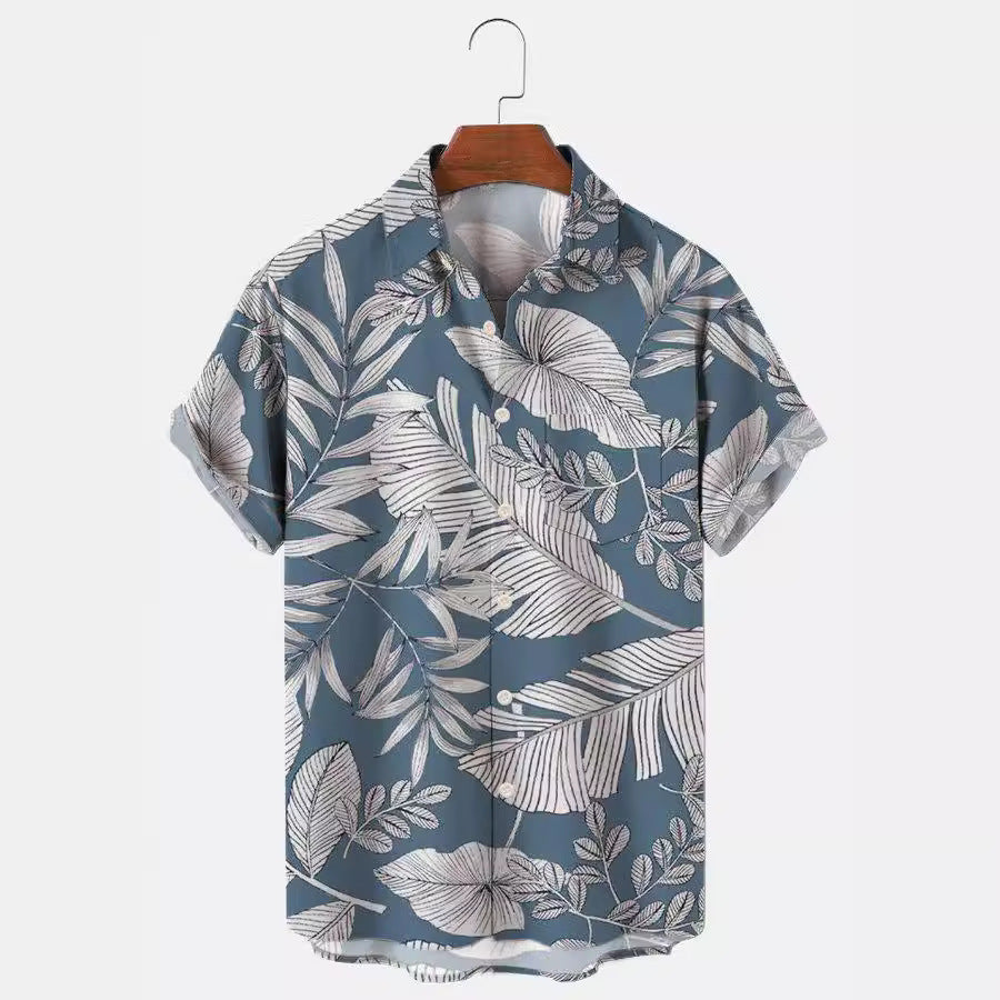 S-6XL 2024 Cămașă pentru bărbați cu model imprimat 3d street casual mânecă scurtă pentru bărbați