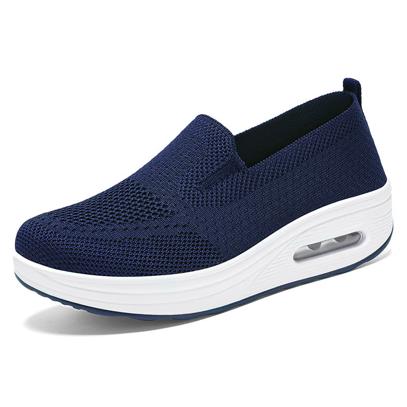36-42 2024 Pantofi noi de primăvară damă pantofi leagăn cu slip-on pantofi leagăn cu talpă groasă, cu pernă de aer