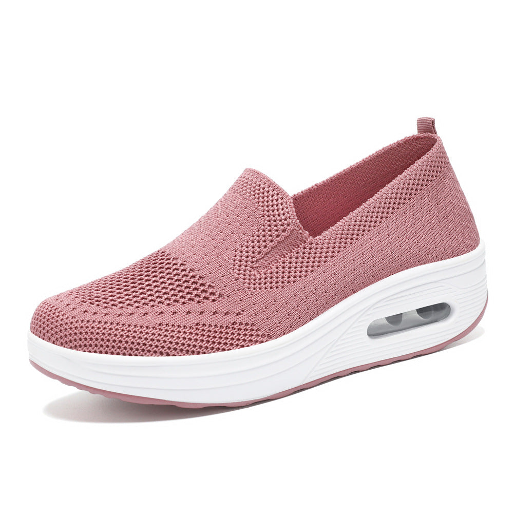 36-42 2024 Pantofi noi de primăvară damă pantofi leagăn cu slip-on pantofi leagăn cu talpă groasă, cu pernă de aer