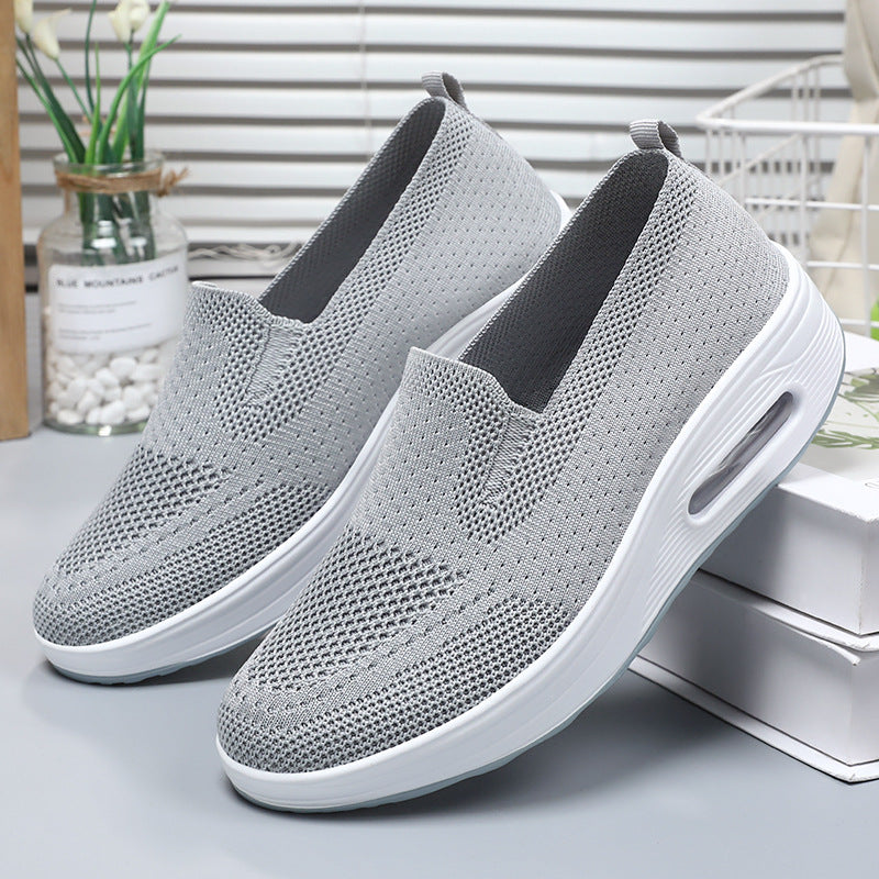 36-42 2024 Pantofi noi de primăvară damă pantofi leagăn cu slip-on pantofi leagăn cu talpă groasă, cu pernă de aer
