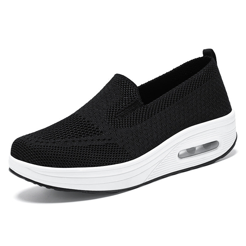 36-42 2024 Pantofi noi de primăvară damă pantofi leagăn cu slip-on pantofi leagăn cu talpă groasă, cu pernă de aer
