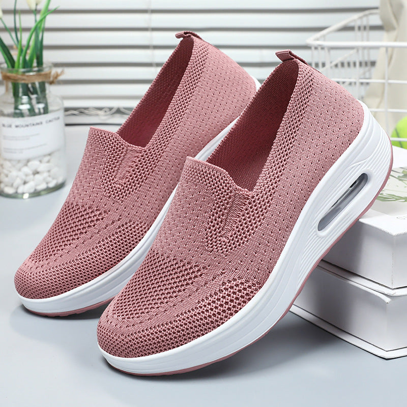 36-42 2024 Pantofi noi de primăvară damă pantofi leagăn cu slip-on pantofi leagăn cu talpă groasă, cu pernă de aer