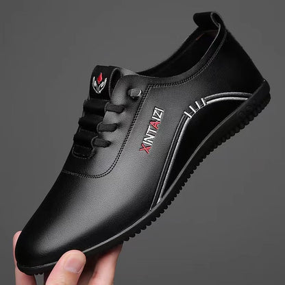 39-44-2024 Proste, codzienne skórzane buty na miękkiej podeszwie i buty wsuwane