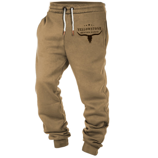 (M-4XL)Retro modne spodnie dresowe, nadruk cyfrowy 3D 