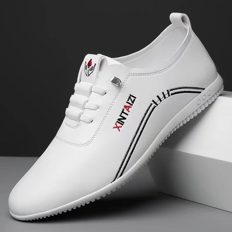 39-44-2024 Proste, codzienne skórzane buty na miękkiej podeszwie i buty wsuwane