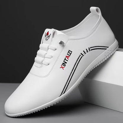 39-44-2024 Proste, codzienne skórzane buty na miękkiej podeszwie i buty wsuwane