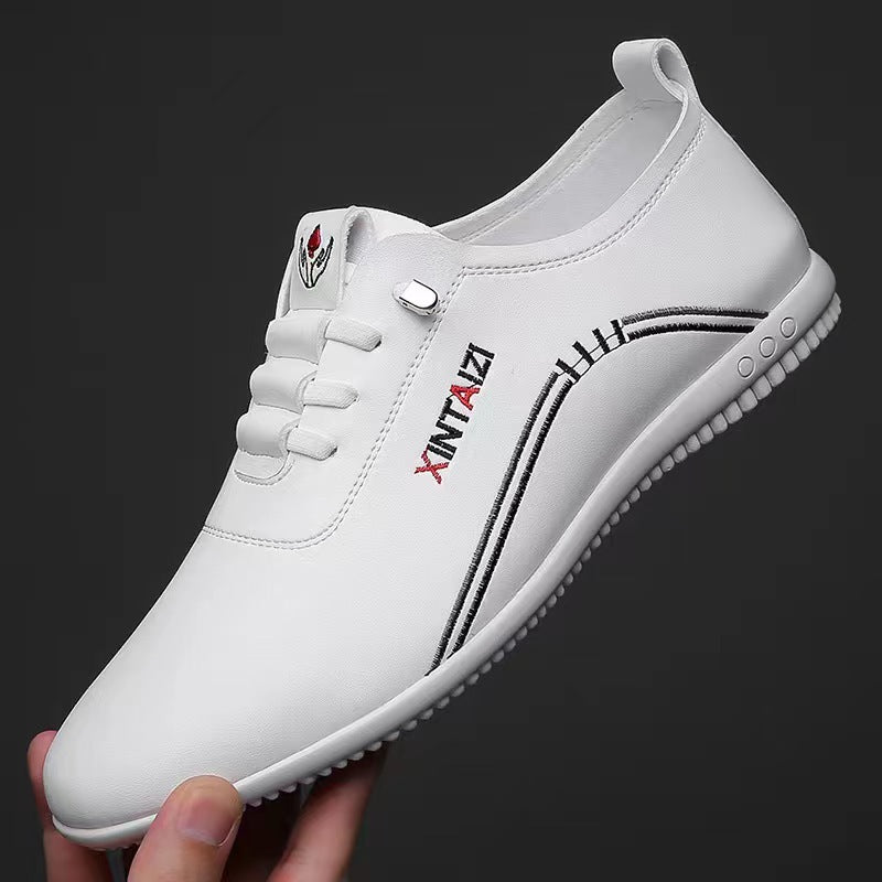 39-44-2024 Proste, codzienne skórzane buty na miękkiej podeszwie i buty wsuwane
