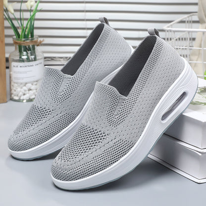 36-42 2024 Pantofi noi de primăvară damă pantofi leagăn cu slip-on pantofi leagăn cu talpă groasă, cu pernă de aer