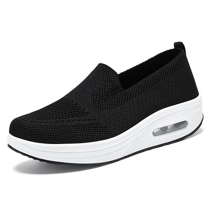 36-42 2024 Pantofi noi de primăvară damă pantofi leagăn cu slip-on pantofi leagăn cu talpă groasă, cu pernă de aer