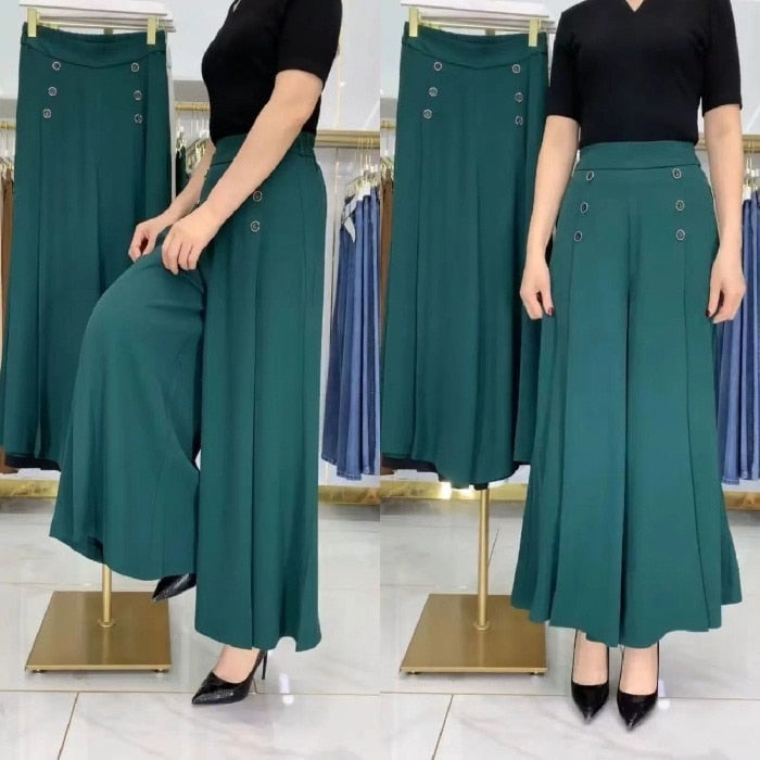 Ofertă limitată-LAST DAY 49% OFF - [Comfort and Slim] Stylish Pleated Wide-leg Pants