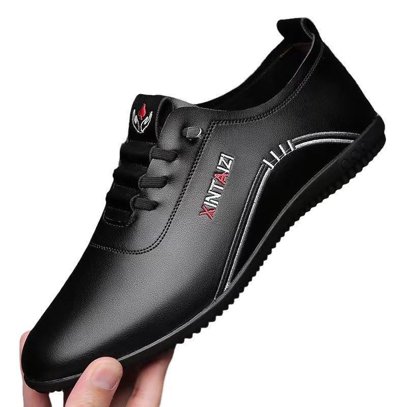 39-44-2024 Proste, codzienne skórzane buty na miękkiej podeszwie i buty wsuwane