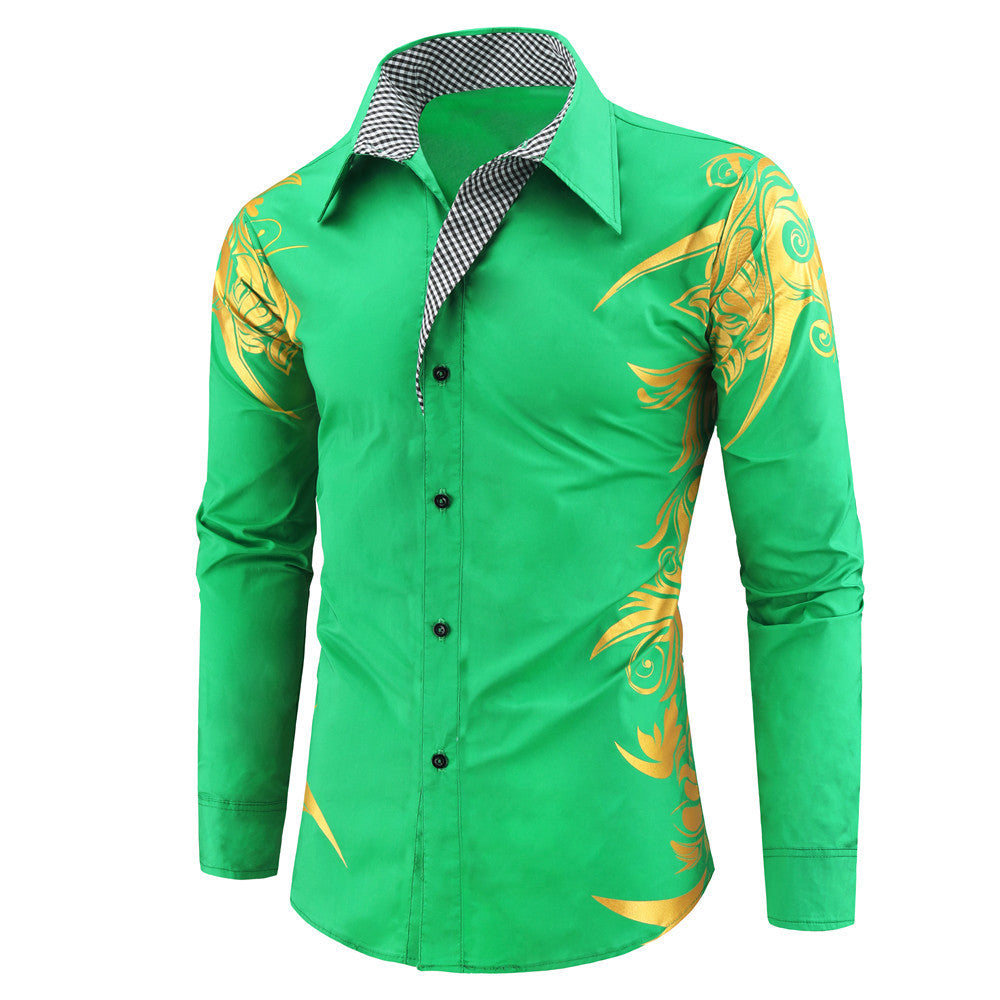 【Kup 1, a 1 dostaniesz gratis】【M-2XL】2024 Nowa modna męska koszula z nadrukiem 