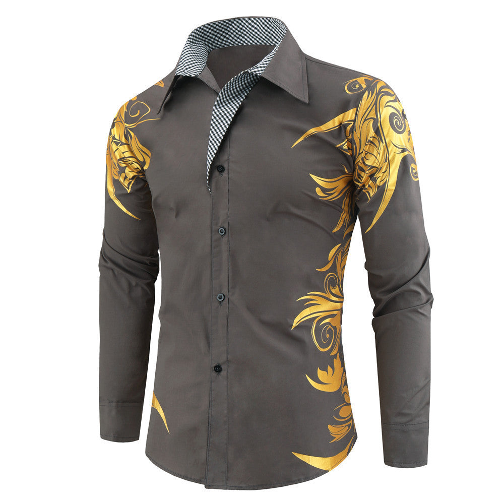 【Kup 1, a 1 dostaniesz gratis】【M-2XL】2024 Nowa modna męska koszula z nadrukiem 