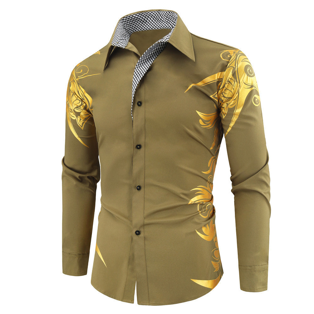 【Kup 1, a 1 dostaniesz gratis】【M-2XL】2024 Nowa modna męska koszula z nadrukiem 