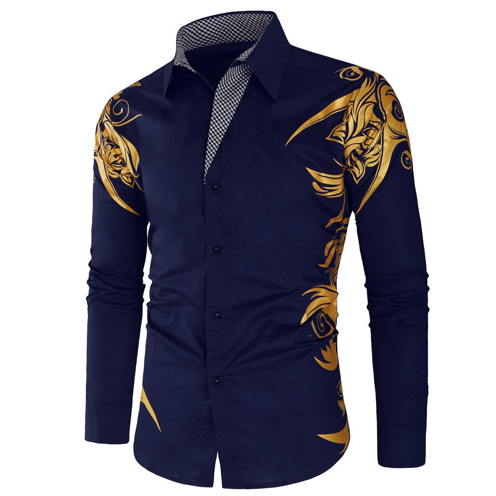 【Kup 1, a 1 dostaniesz gratis】【M-2XL】2024 Nowa modna męska koszula z nadrukiem 