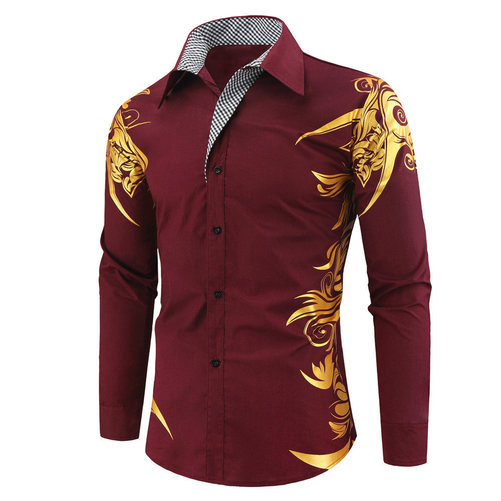【Kup 1, a 1 dostaniesz gratis】【M-2XL】2024 Nowa modna męska koszula z nadrukiem 