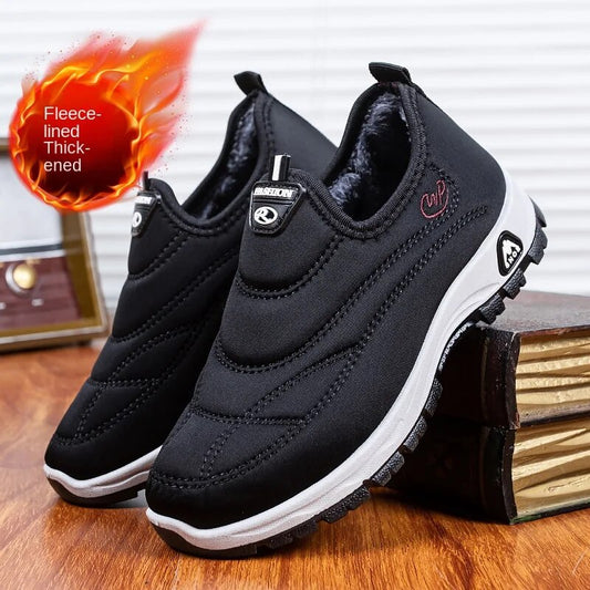 【36-41】Ciepłe, wodoodporne, ciepłe, płaskie buty 