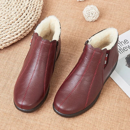 🔥Ograniczona czasowo wyprzedaż【35-41】👢Bardzo ciepłe skórzane buty 