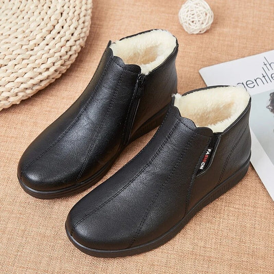 🔥Ograniczona czasowo wyprzedaż【35-41】👢Bardzo ciepłe skórzane buty 